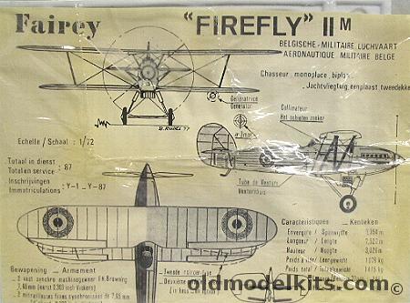 Unknown 1/72 Fairey Firefly II M Belgian Airforce plastic model kit